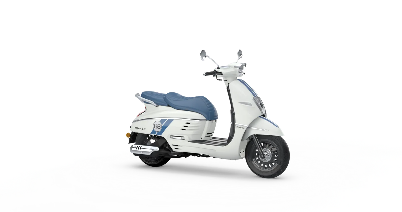 Peugeot Django Sport 125 in Milky White neo-retro scooter