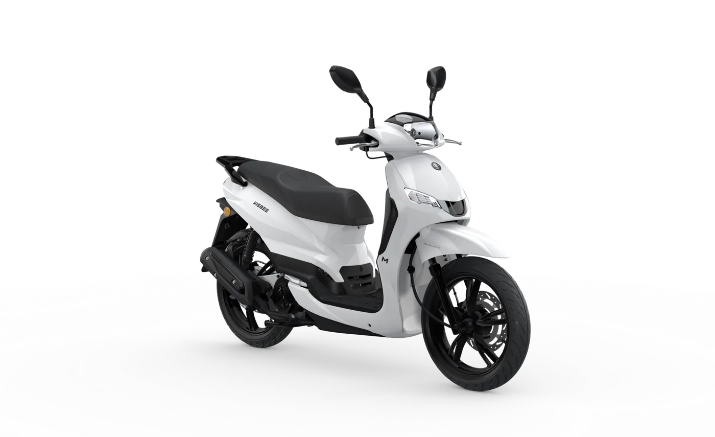 Peugeot Kisbee M 125 in Antarctica White scooter